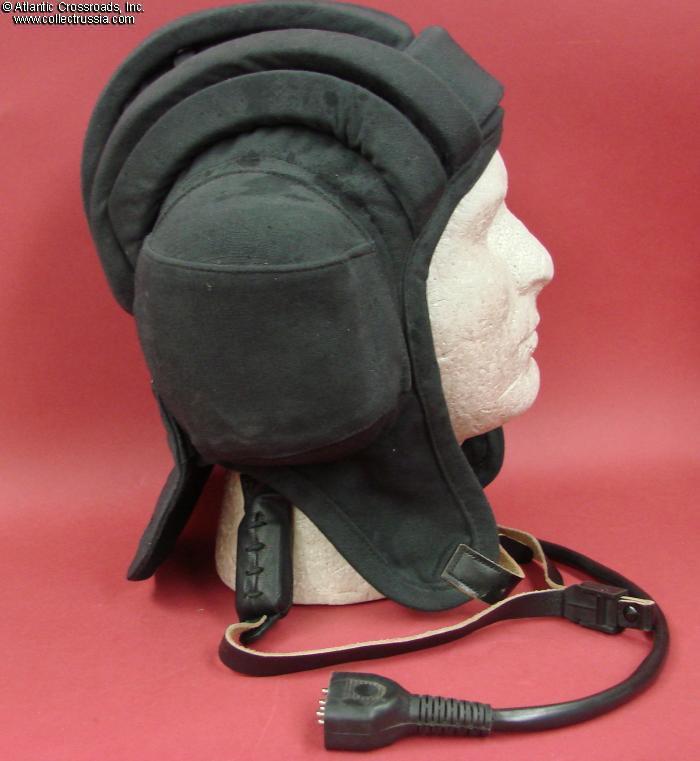 Collect Russia 1980s vintage Soviet Army tanker helmet, summer issue